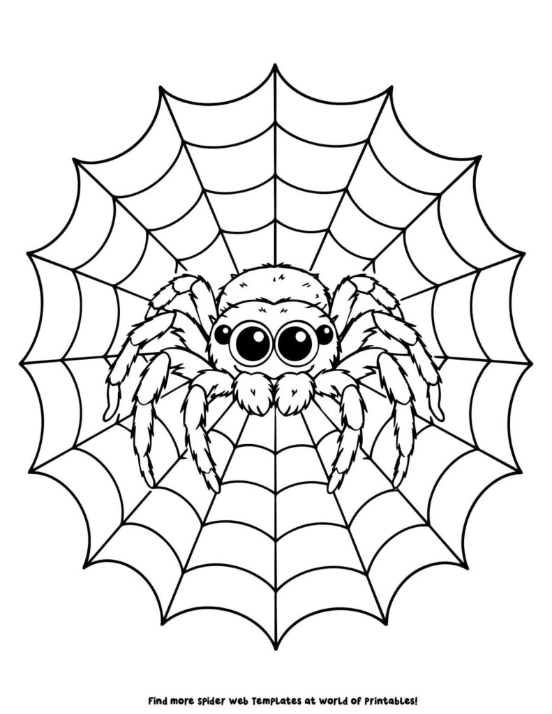 Jumping Spider Coloring Page