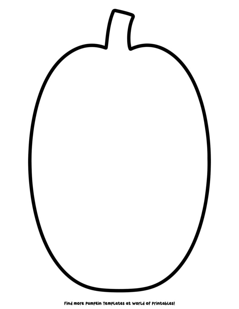 Large Blank Pumpkin Template 1