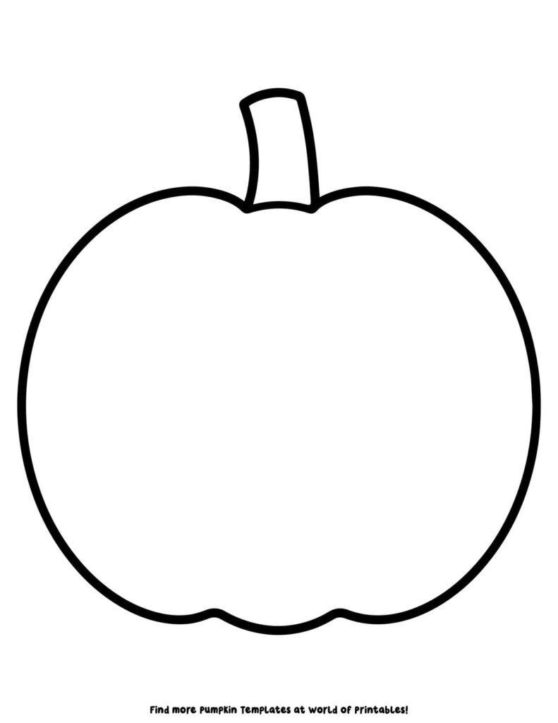 Large Blank Pumpkin Template 10