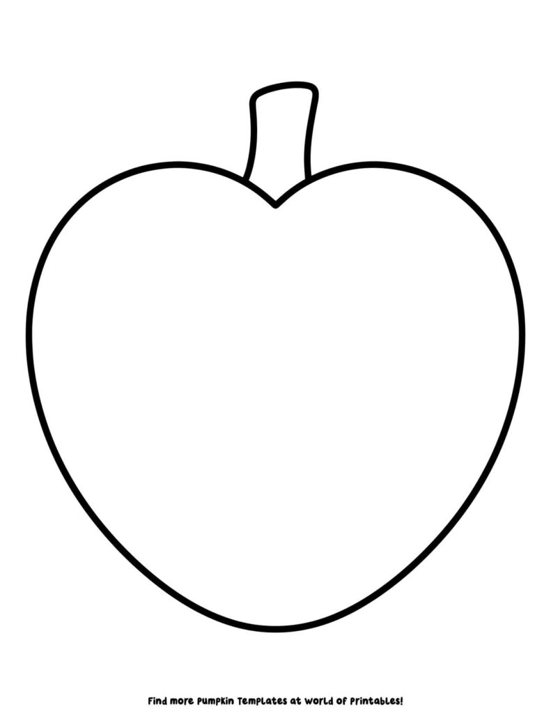 Large Blank Pumpkin Template 8