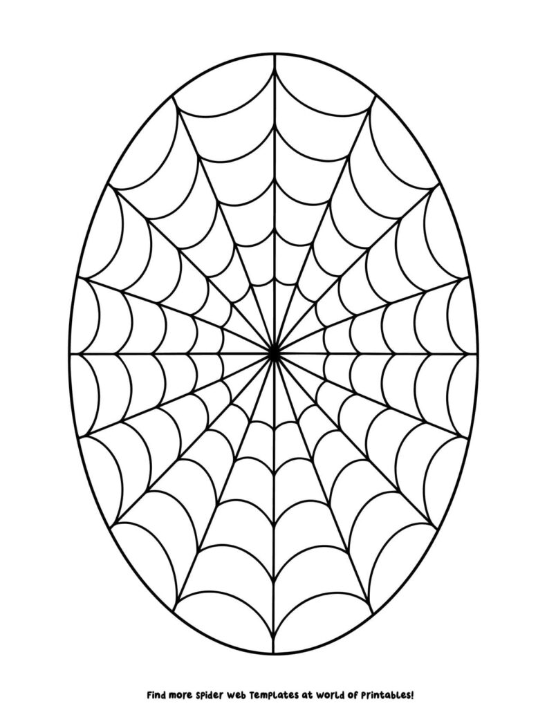 Large Spider Web Template 6
