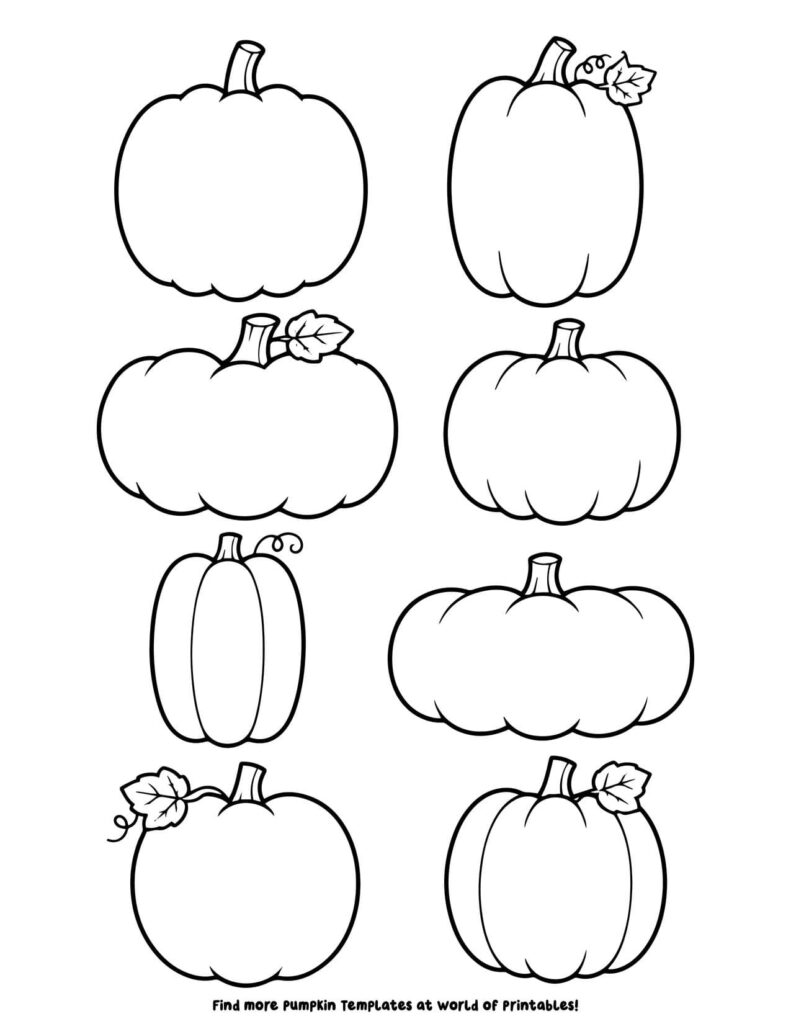 Pumpkin Cut Out Templates 1