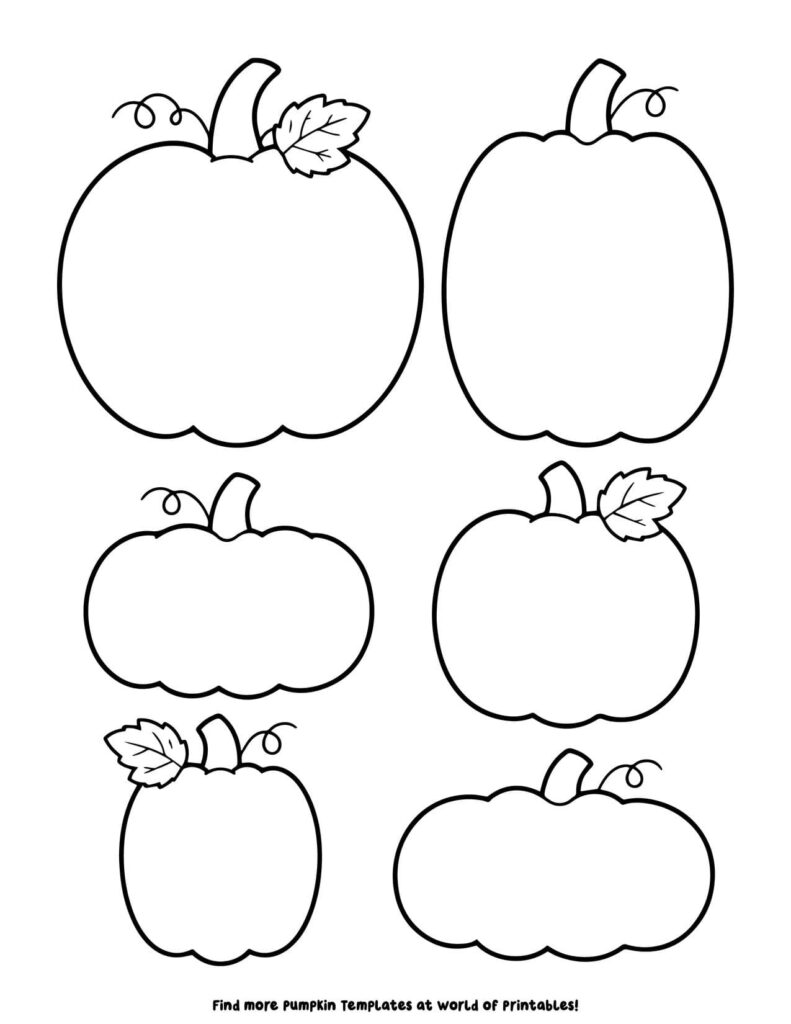Pumpkin Cut Out Templates 3