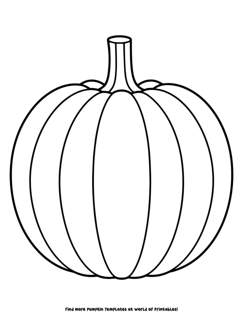 Pumpkin Outline Sheets 10