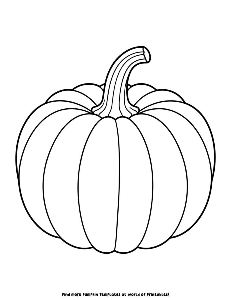 Pumpkin Outline Sheets 4