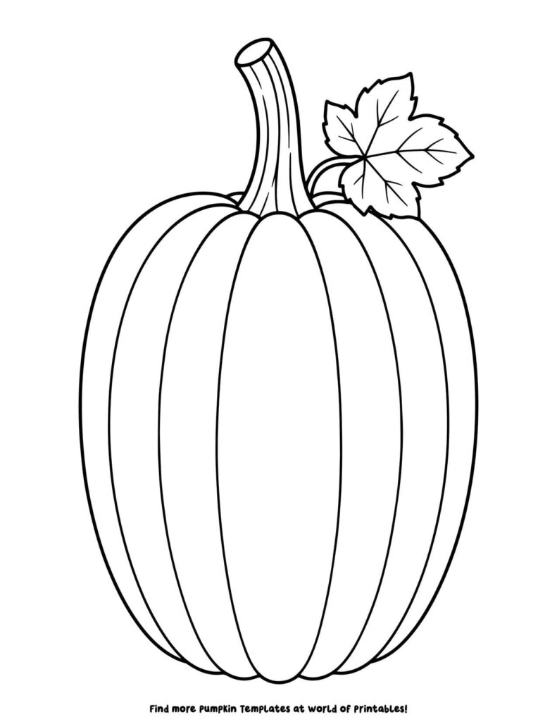 Pumpkin Outline Sheets 5