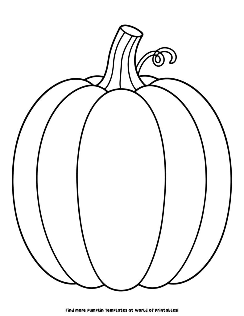 Pumpkin Outline Sheets 6