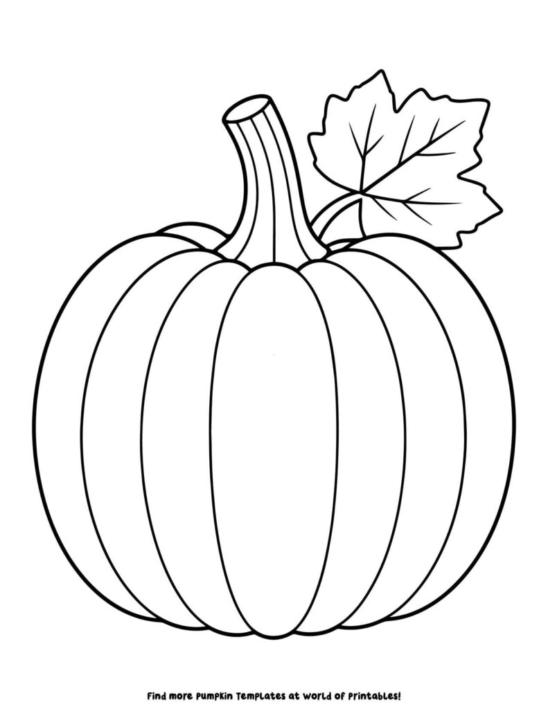 Pumpkin Outline Sheets 7