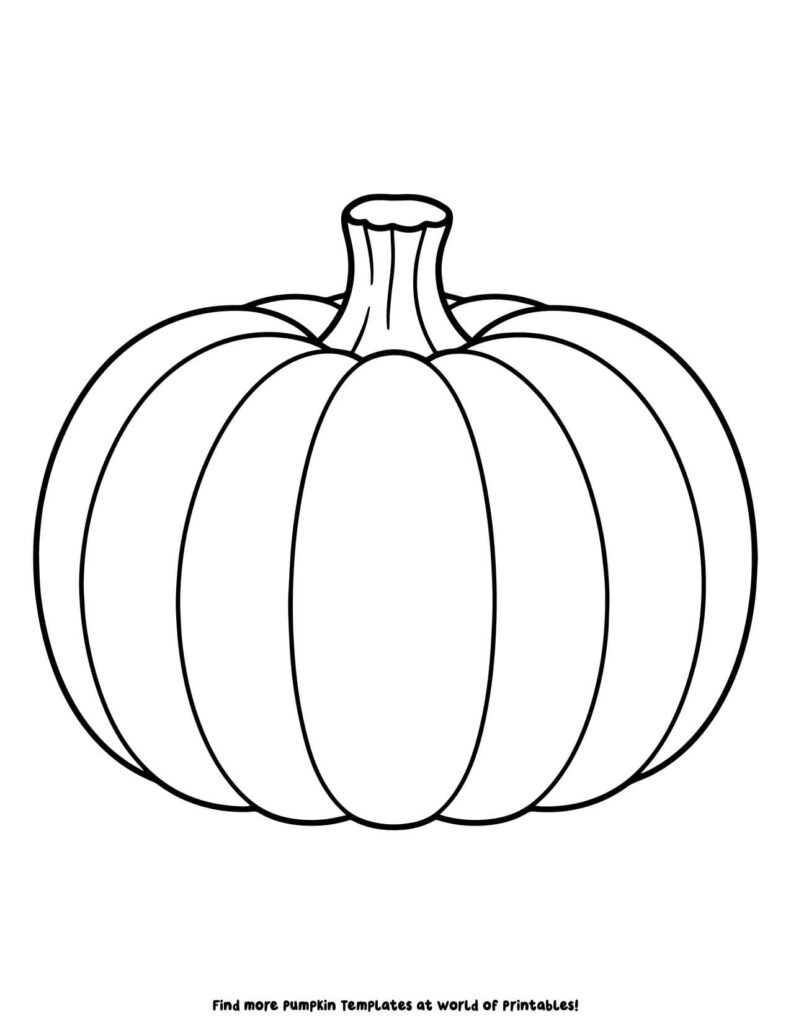 Pumpkin Outline Sheets 8