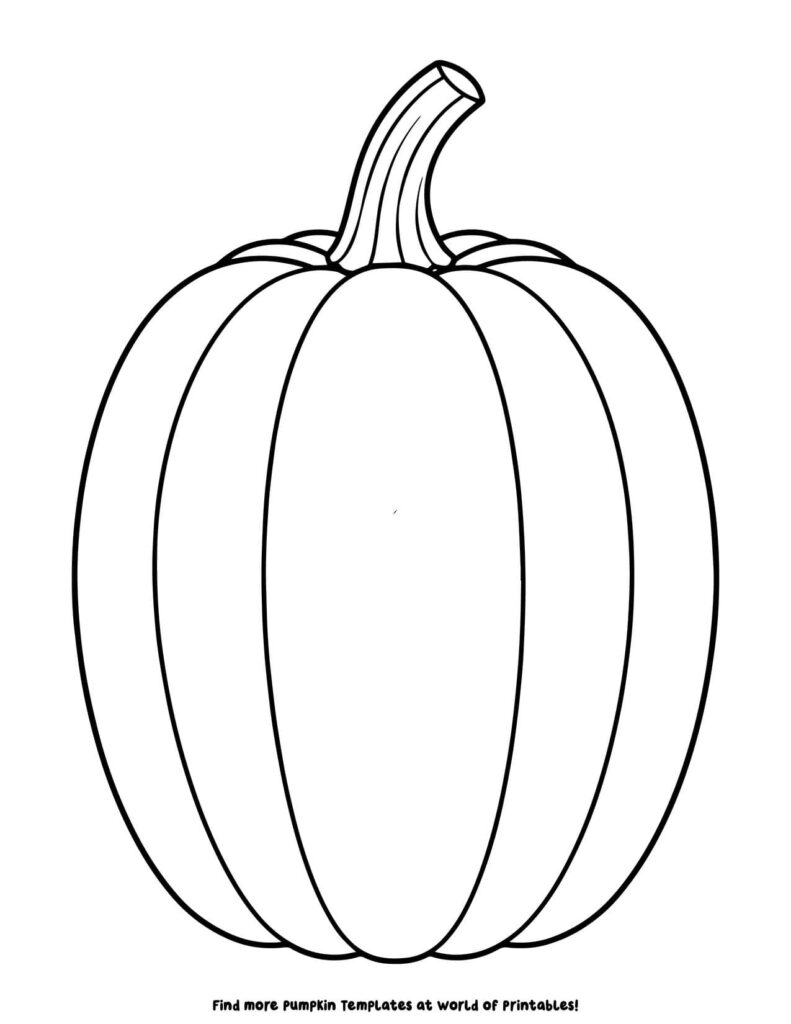 Pumpkin Outline Sheets 9