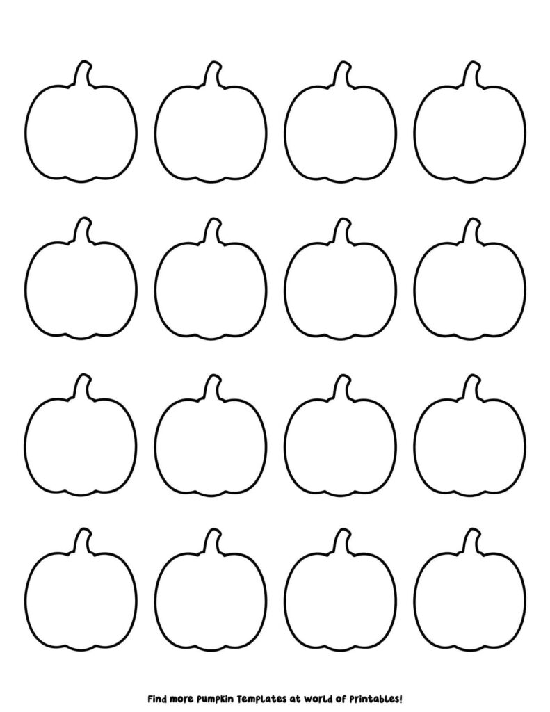 Small Pumpkin Templates 2