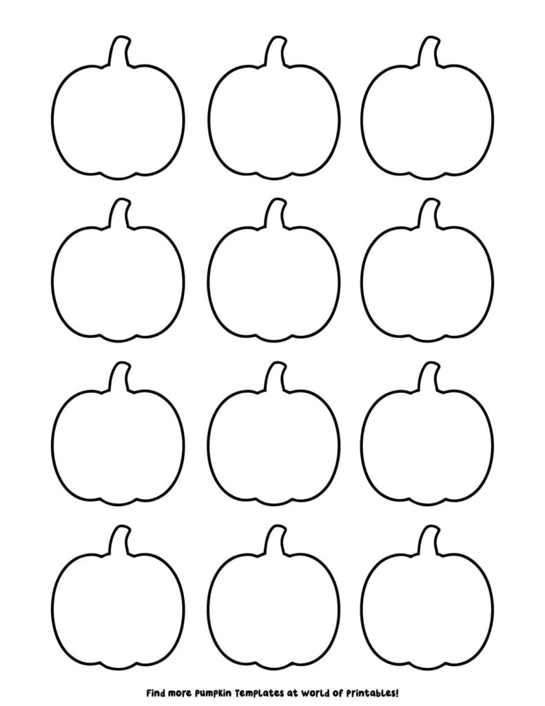 Small Pumpkin Templates 3