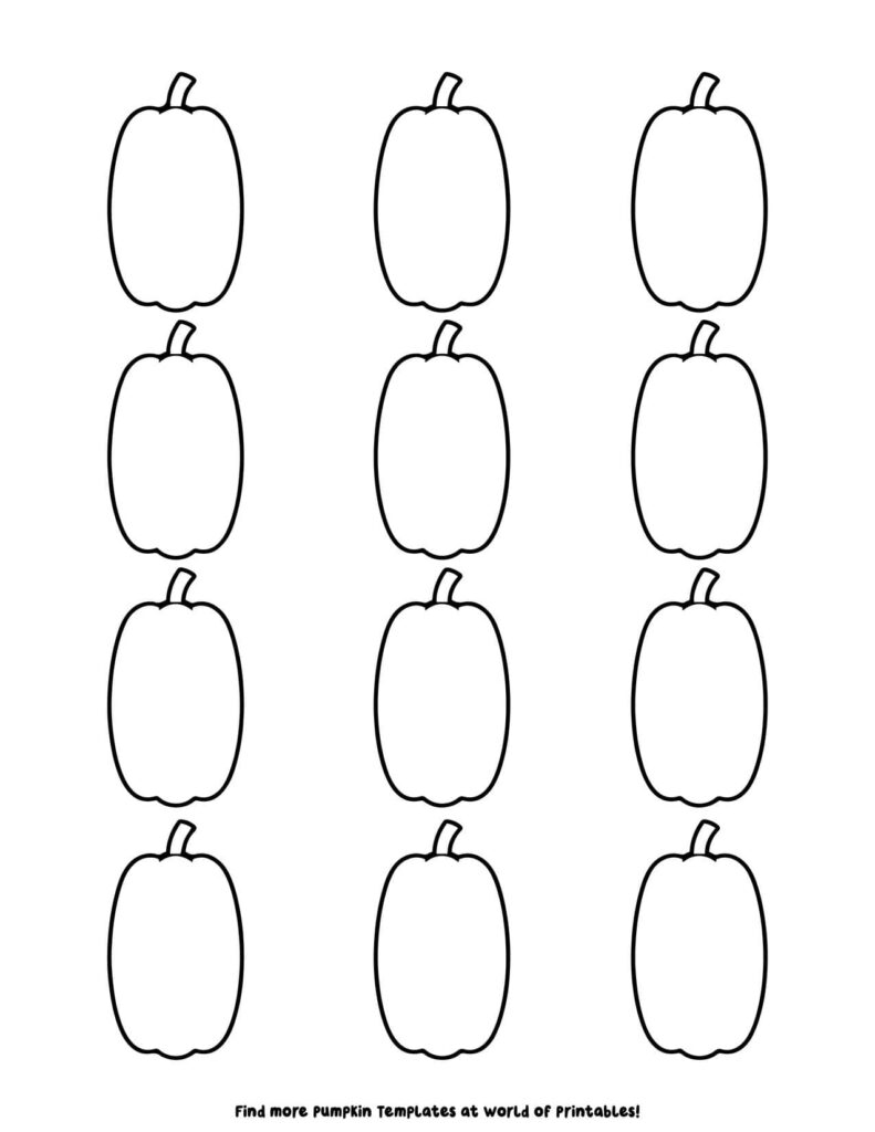 Small Pumpkin Templates 4