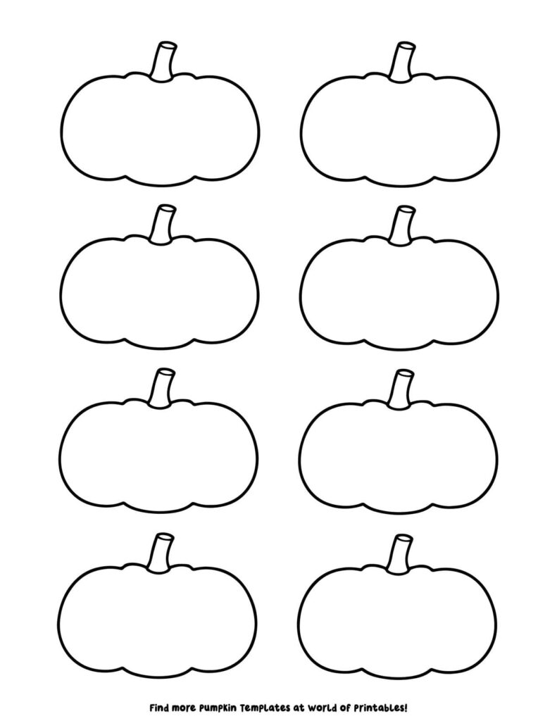Small Pumpkin Templates 5