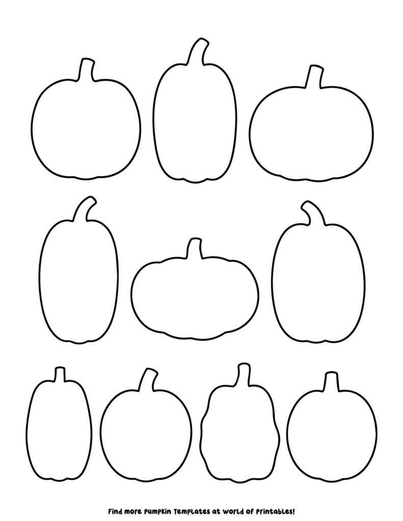 Small Pumpkin Templates 6