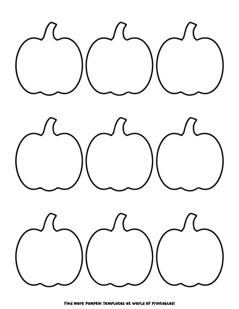 Small Pumpkin Templates 7