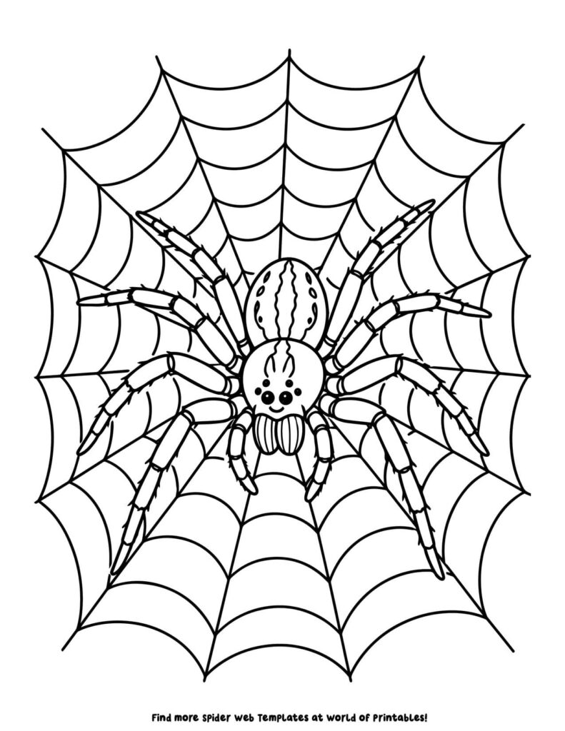 Wolf Spider Coloring Page