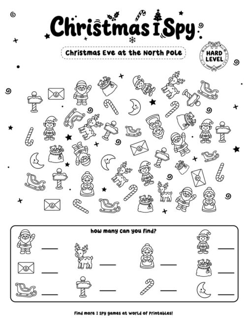 Christmas Eve at the North Pole - Hard Christmas I Spy