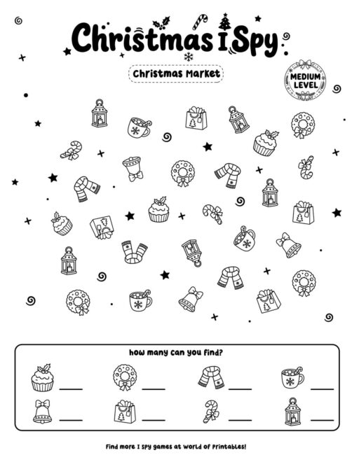 Christmas Market - Medium Christmas I Spy