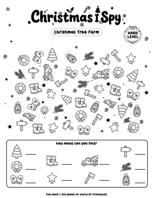 Christmas Tree Farm - Hard Christmas I Spy