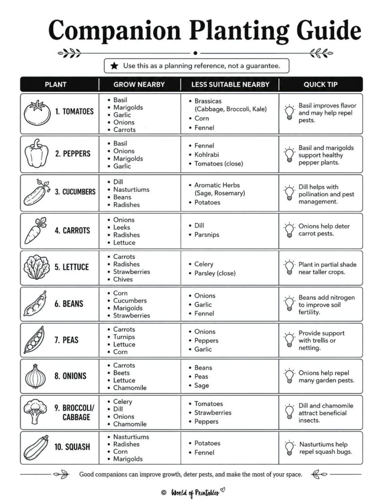 Companion Planting Guide