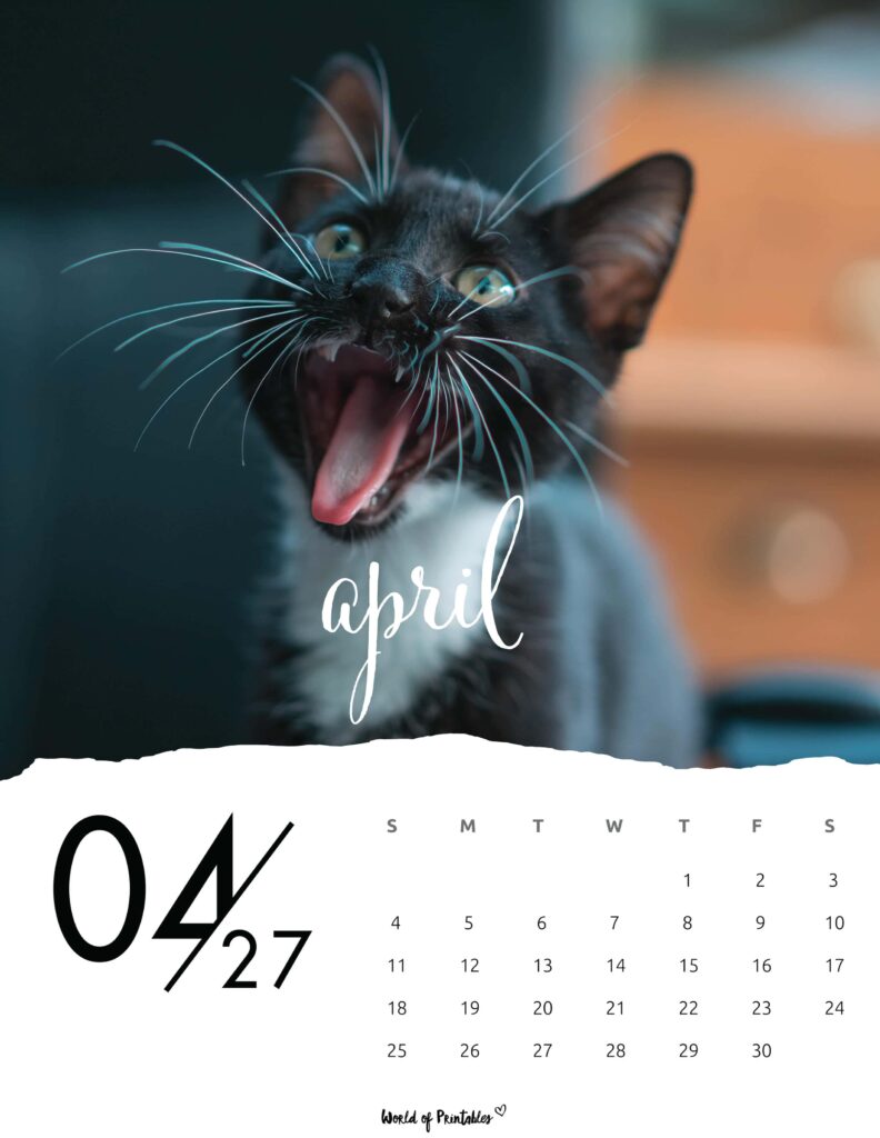 Printable April 2027 Calendar Design 59