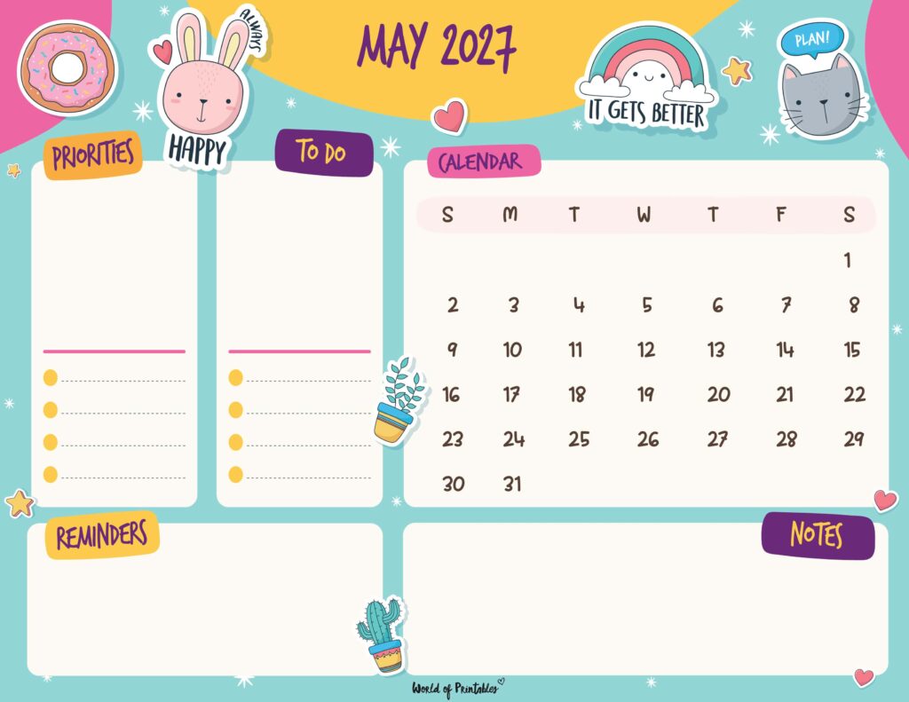 Printable May 2027 Calendar Design 110