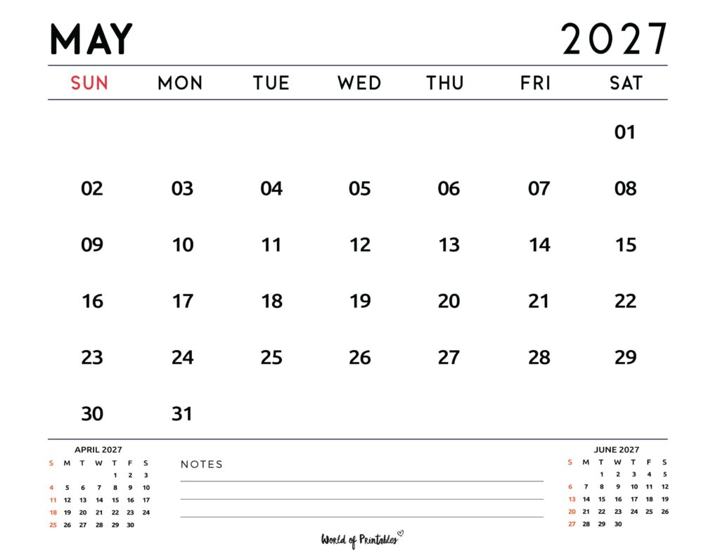 Printable May 2027 Calendar Design 119