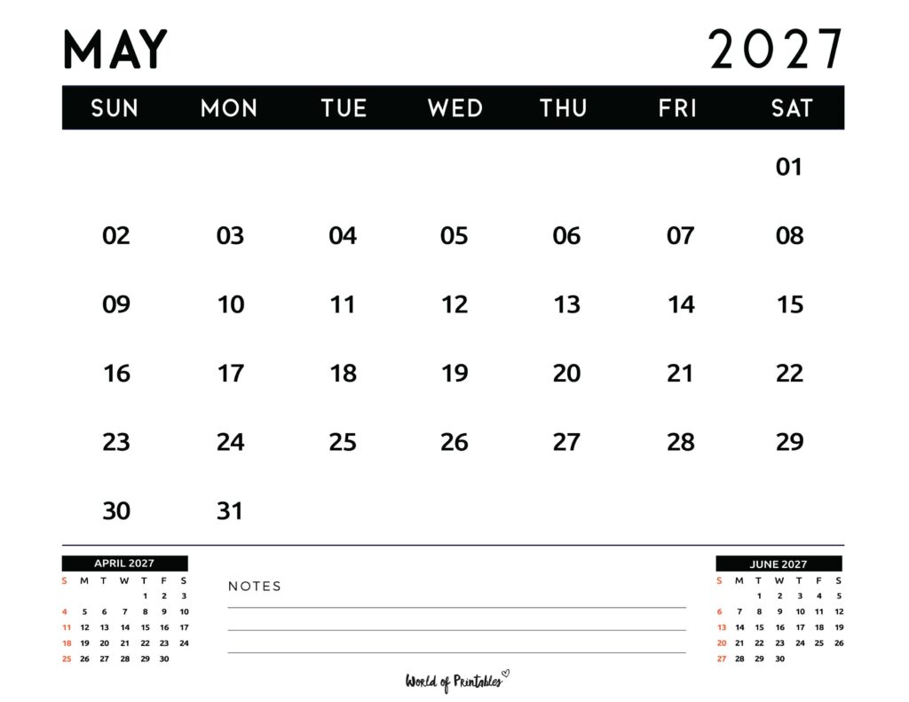 Printable May 2027 Calendar Design 121