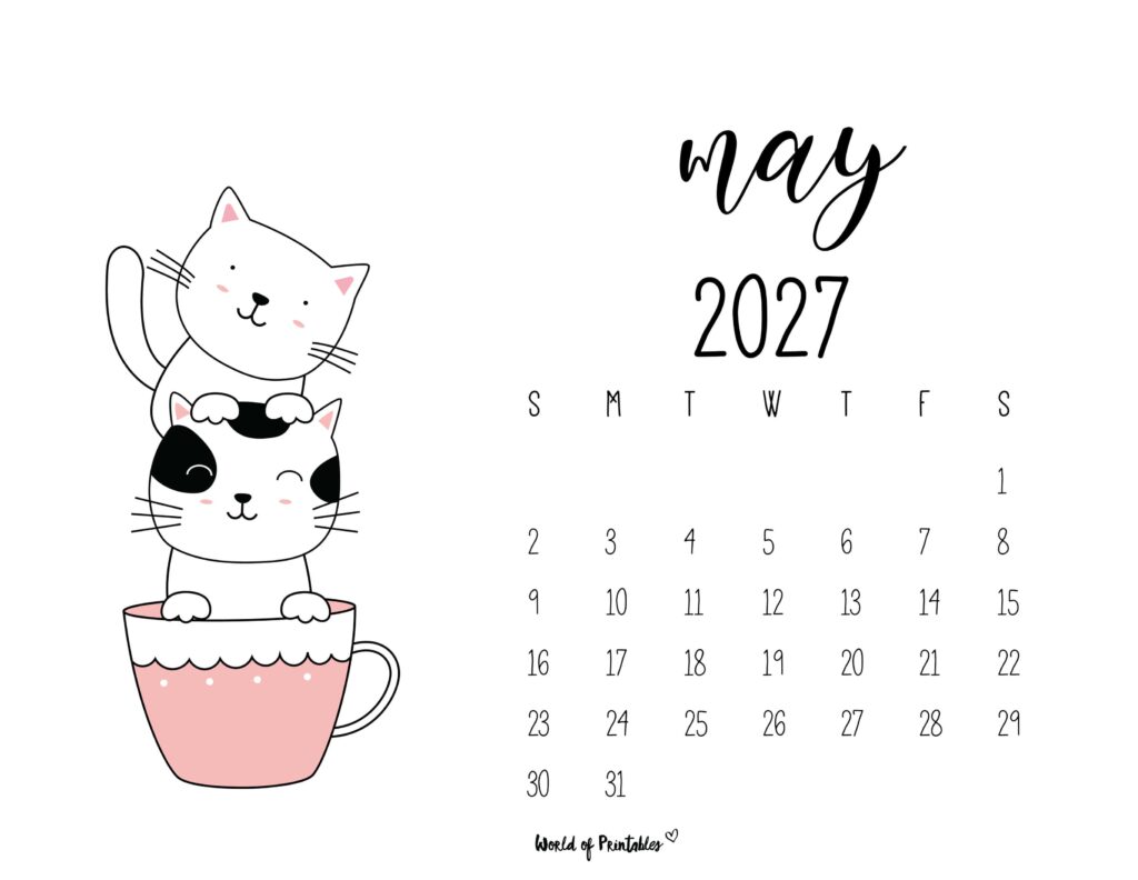 Printable May 2027 Calendar Design 48