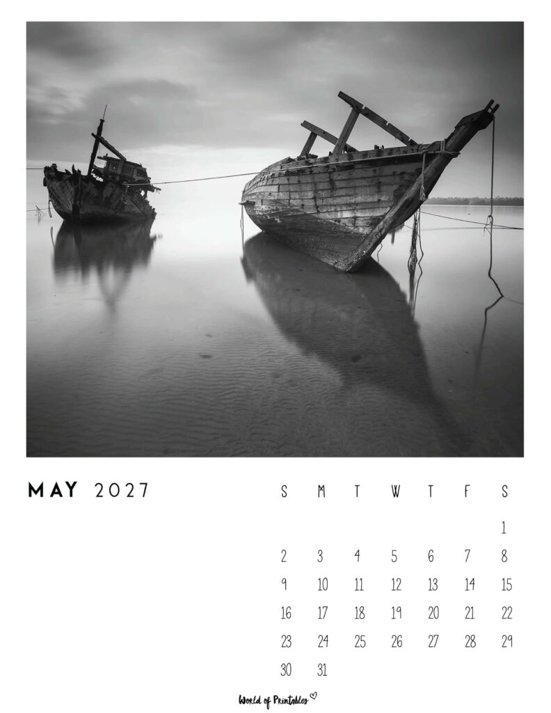 Printable May 2027 Calendar Design 56