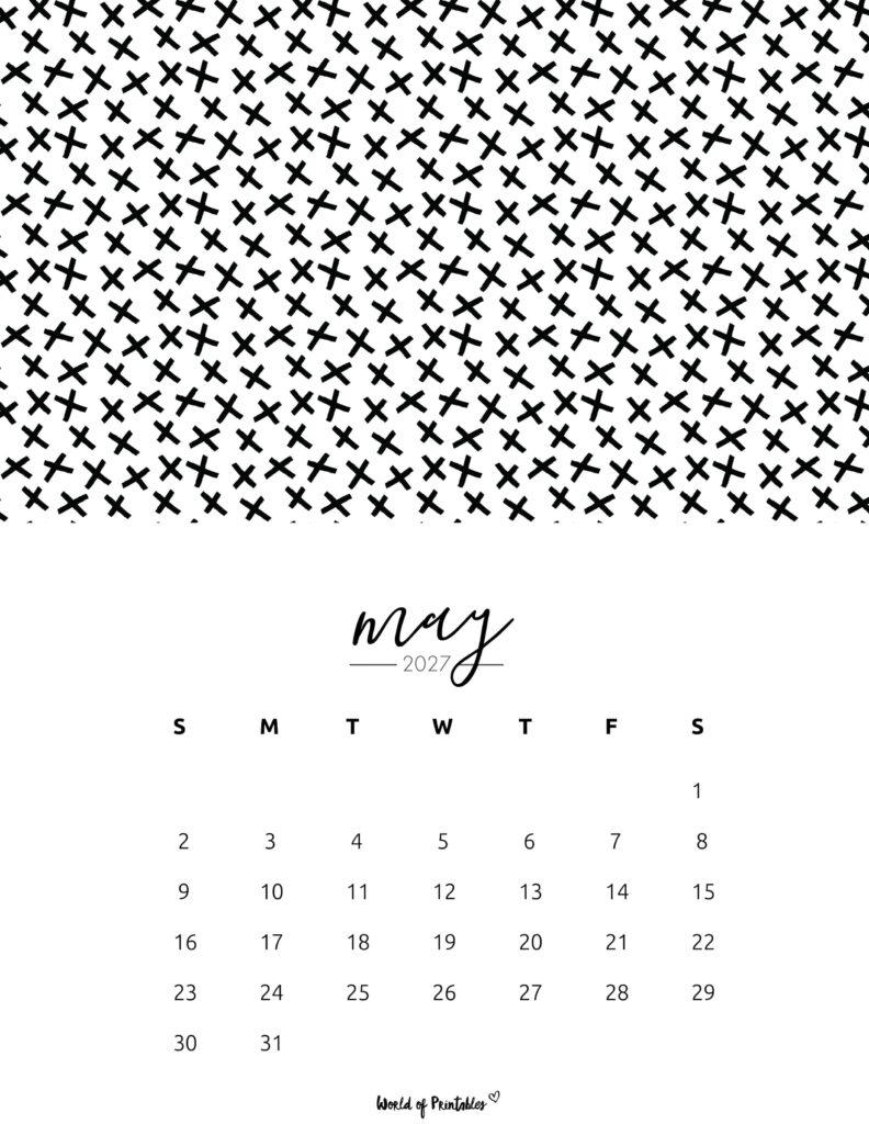 Printable May 2027 Calendar Design 61