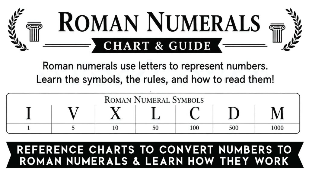 Roman Numerals Chart Featured
