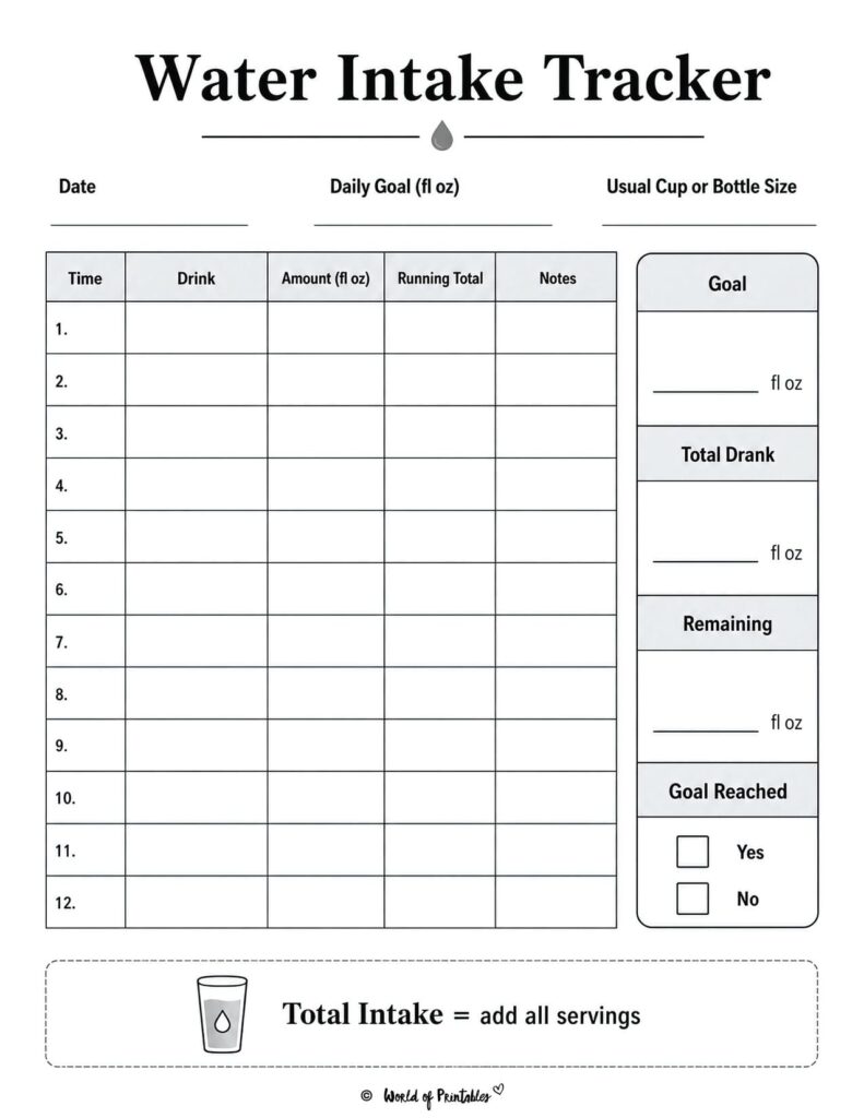 Water Intake Tracker